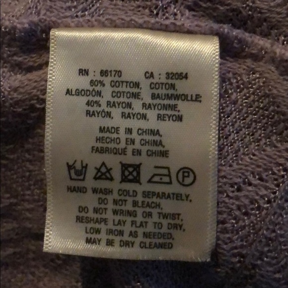 Anthropologie Moth Purple Tie Front Kimono - Picture 7 of 7